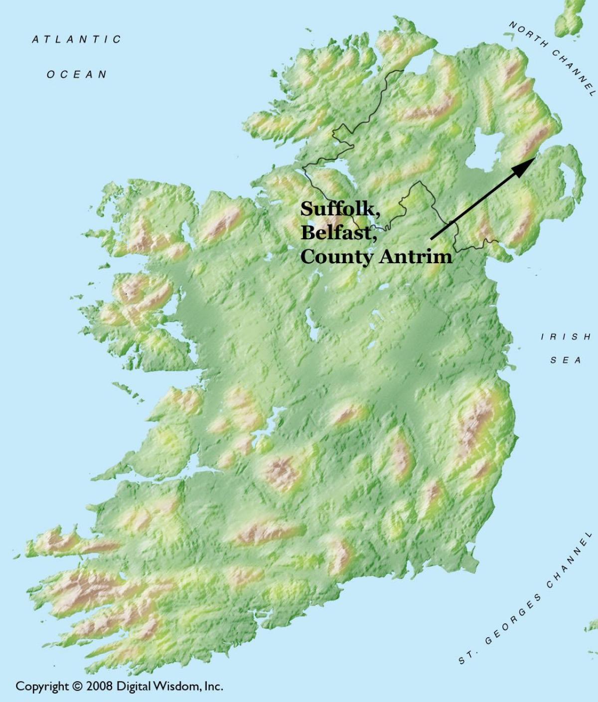 ベルファストアイルランド地図 地図のベルファスト北アイルランド北欧のヨーロッパ