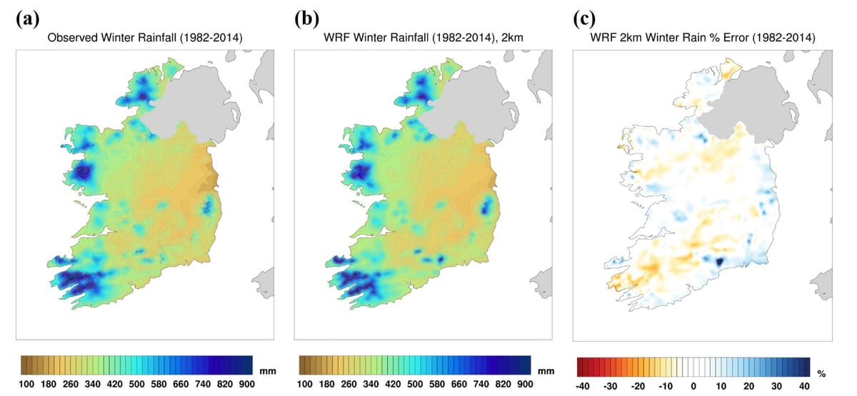 地図アイルランドの気候