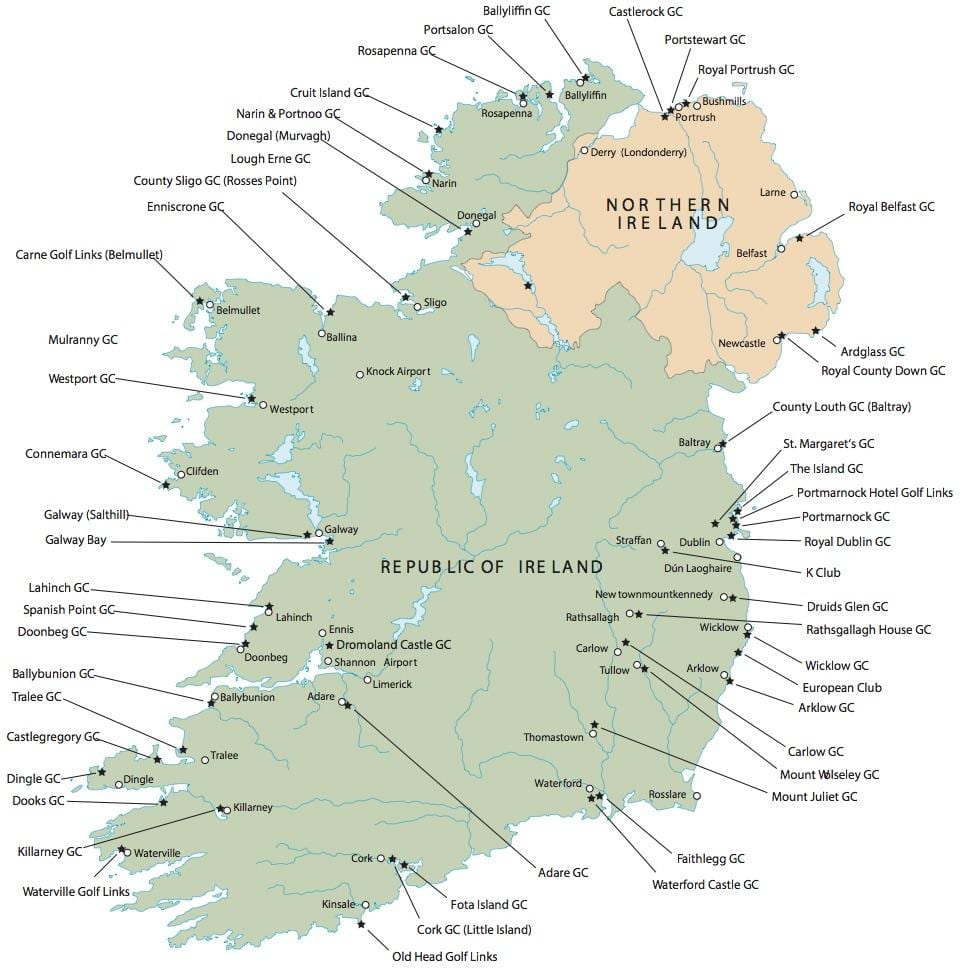 ベスト地図アイルランド