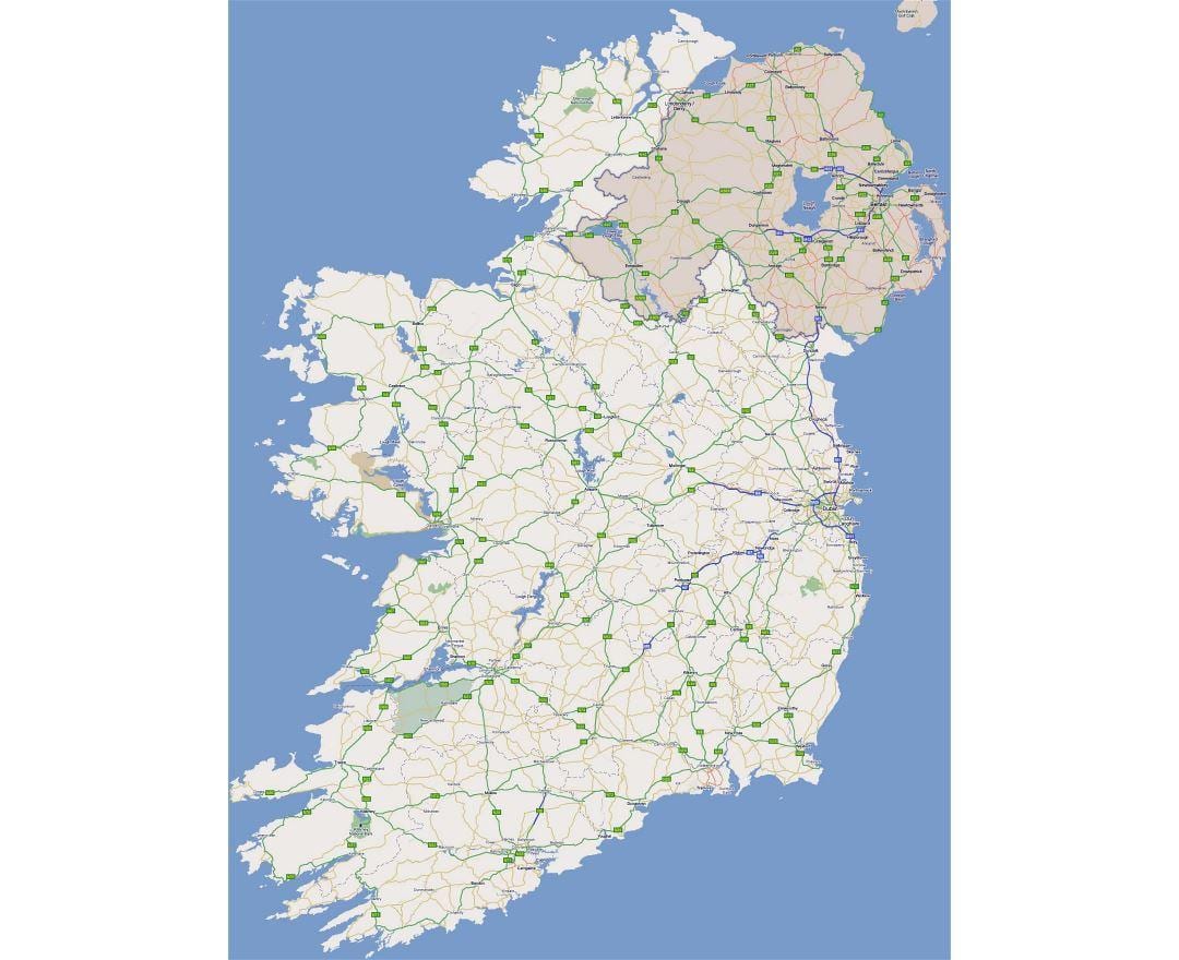 ベスト道路地図のアイルランド