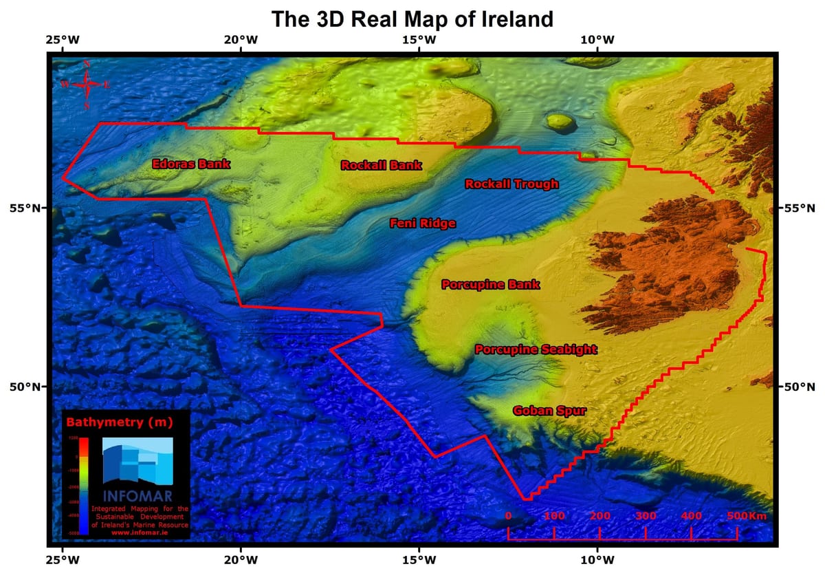 現実の地図アイルランド
