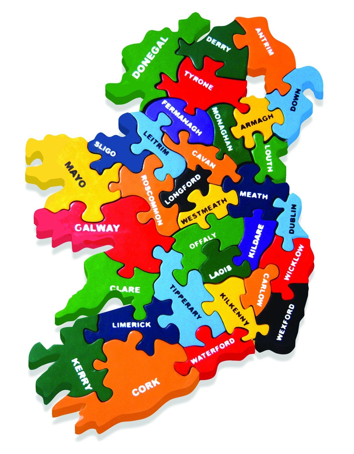 地図の地図アイルランドのジグソー