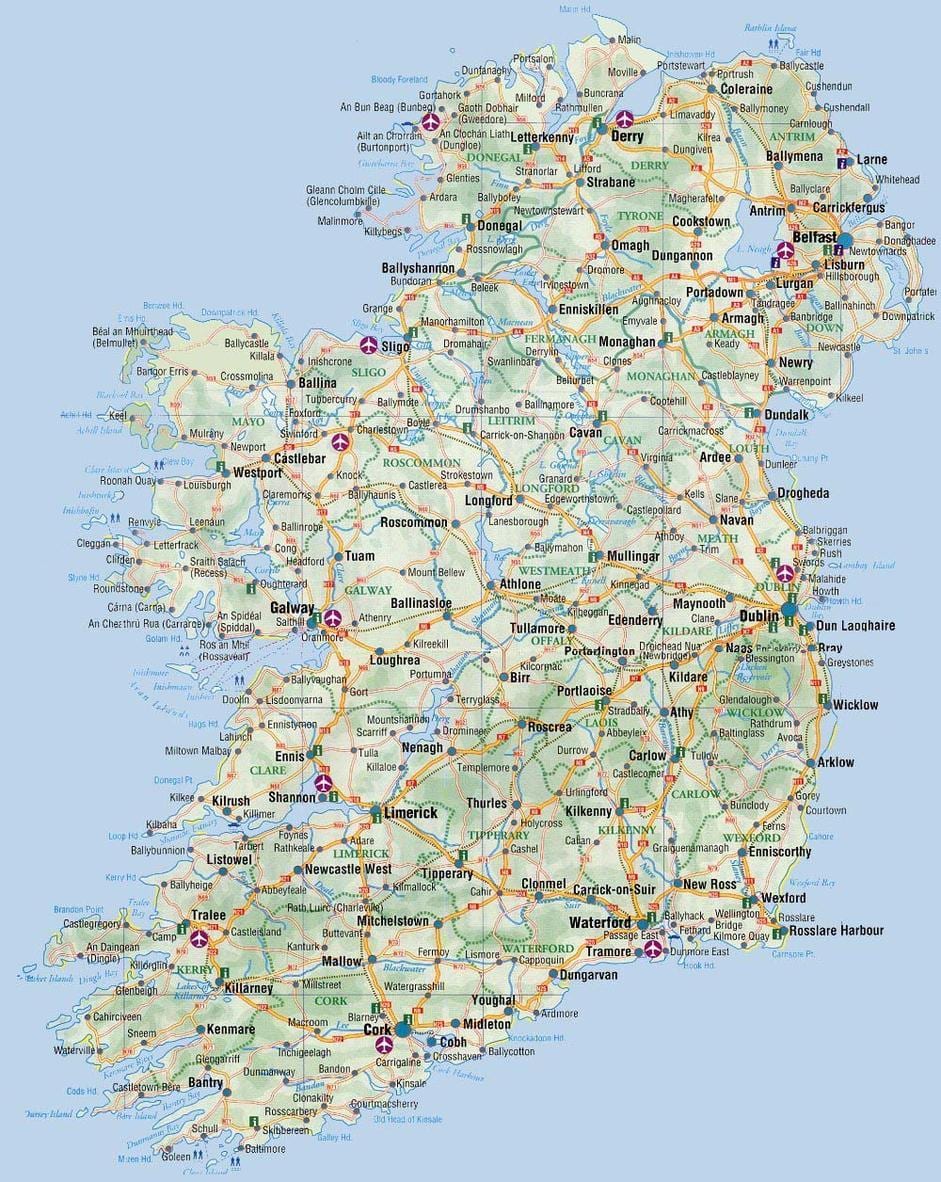 地図の地図アイルランド図書