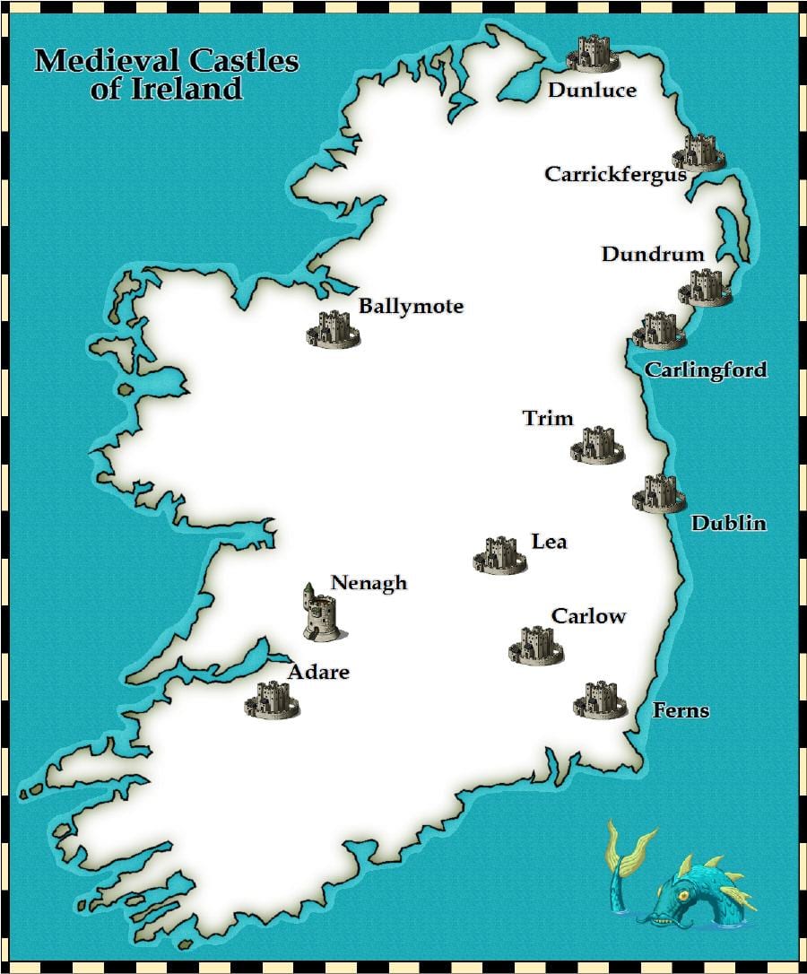地図の城アイルランド