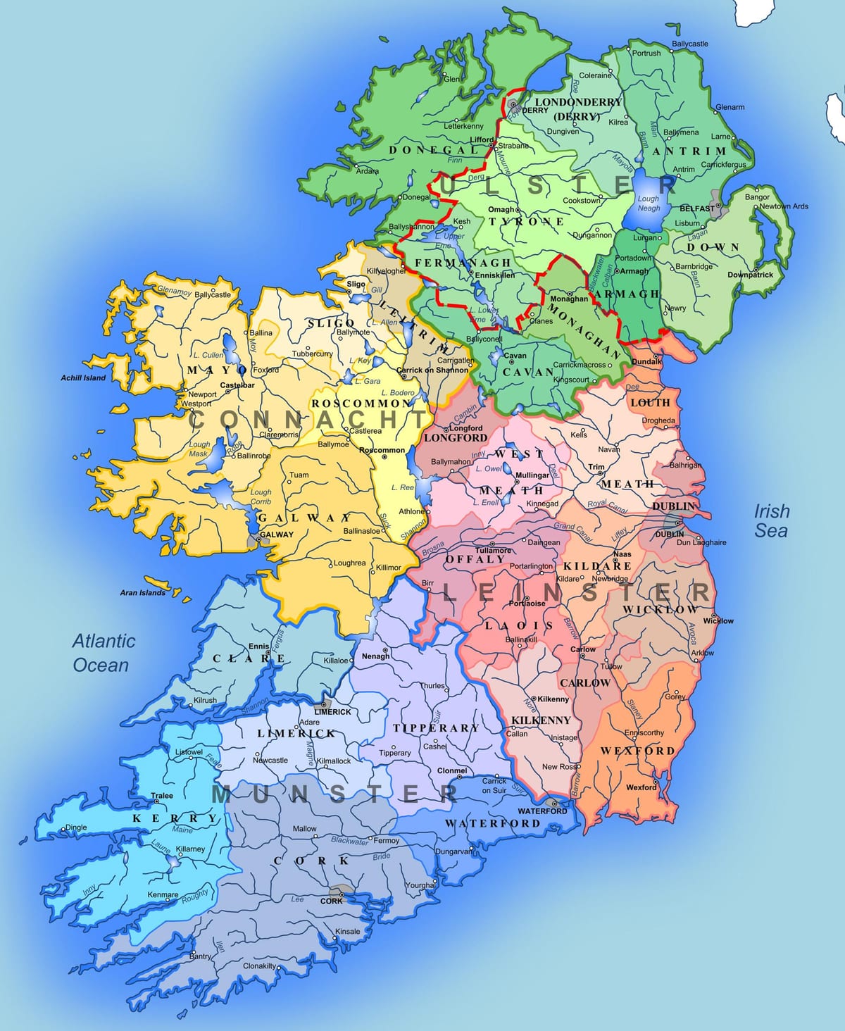 大詳しい地図はアイルランド