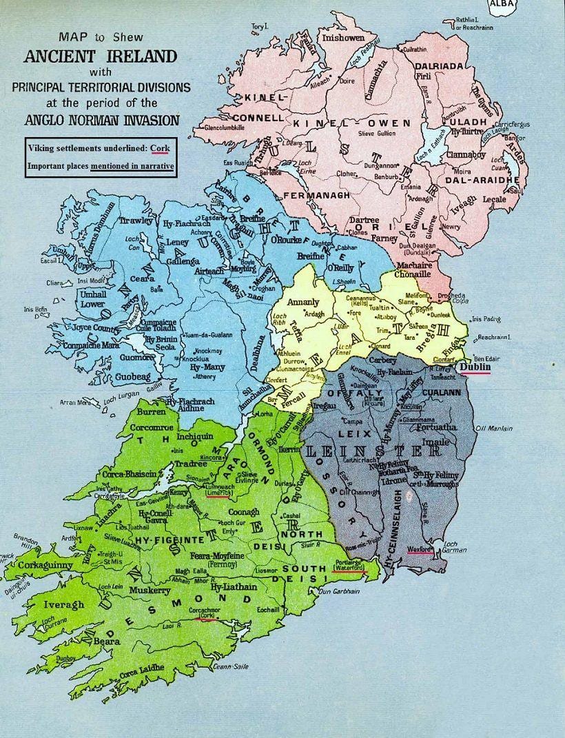 地図の巨石アイルランド 