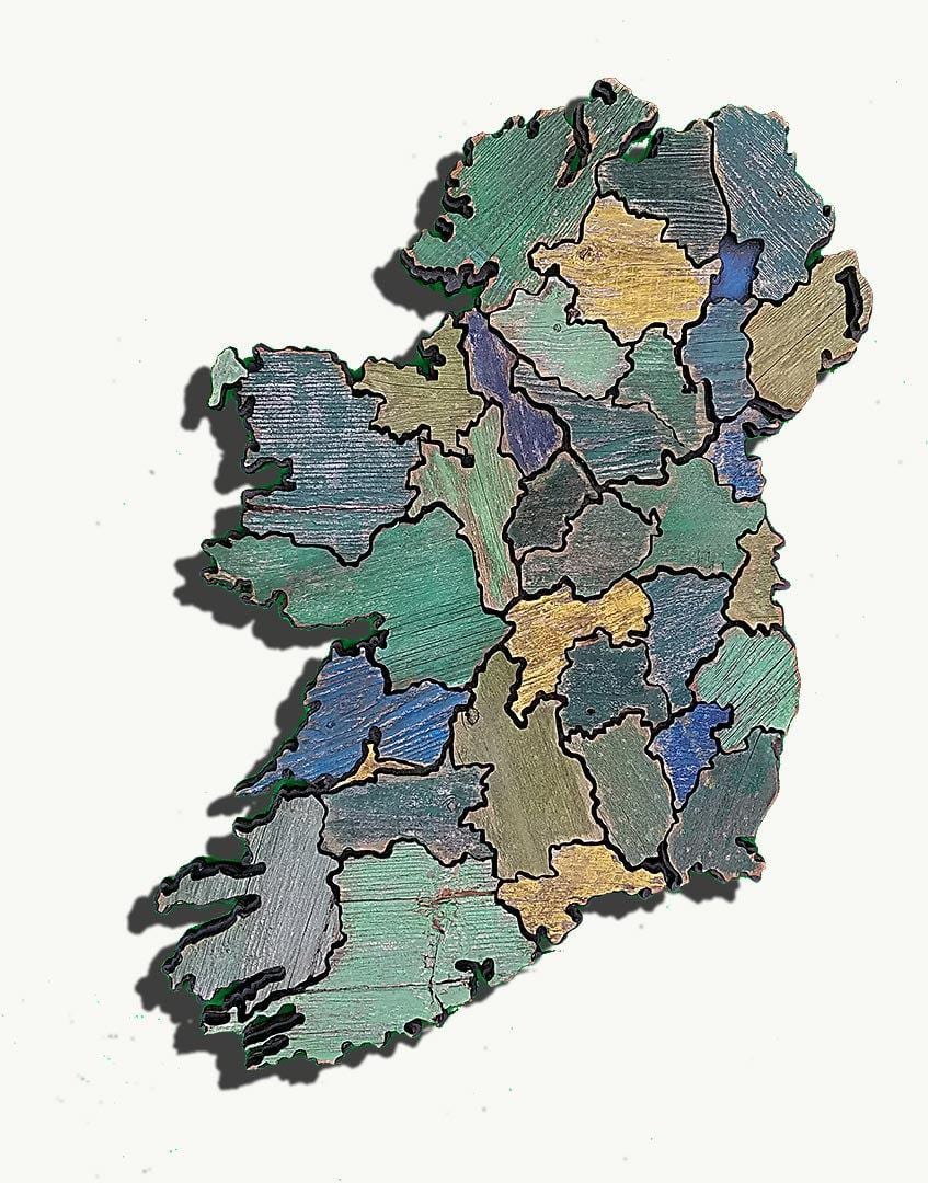地図の木の地図アイルランド