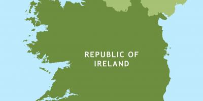 地図とアイルランド-Eire