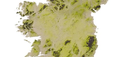 地理的地図のアイルランド