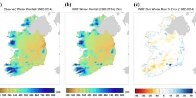 地図アイルランドの気候