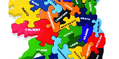 地図アイルランドパズル