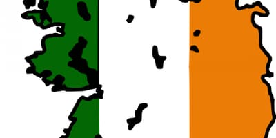 地図アイルランドフラグ