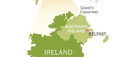 地図のエメラルドアイルアイルランド