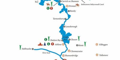 地図をシャノン川地図アイルランド
