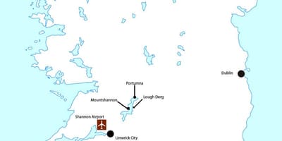 地図をシャノン空港アイルランド