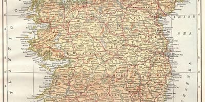 アイルランドのヴィンテージ地図