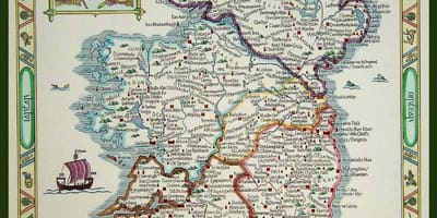 地図の中世アイルランド