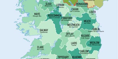 地図irelands郡
