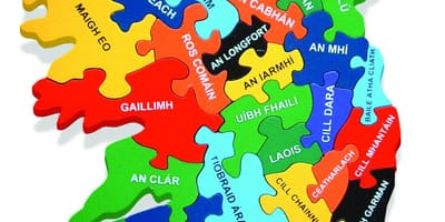 地図の地図アイルランドとしてgaeilge