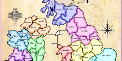 地図の地図アイルランドゲーム
