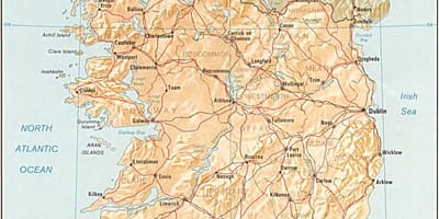 地図の大きな地図でアイルランドの販売