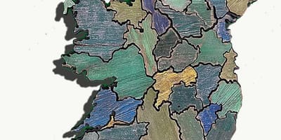 地図の木の地図アイルランド
