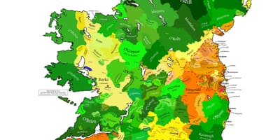 地図の氏アイルランドの地図