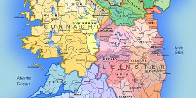 地図の河川でのアイルランドマップキッズ