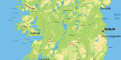 立体地図（レリーフマップアイルランド