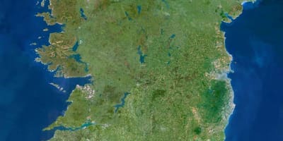 地図の衛星地図アイルランド